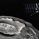 Ilustración del asteroide Psyche 16.